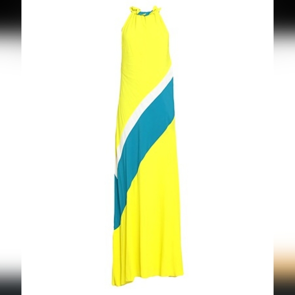 Simona Corsellini Colorblock Silk Blend Dress - Sz IT 42 - Picture 1 of 14